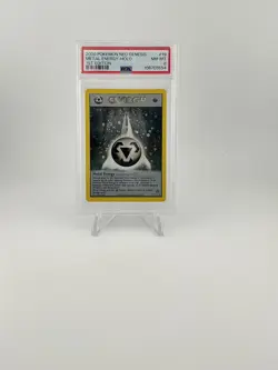 2000 Pokemon Neo Genesis 1st Edition #19 Metal Energy-Holo 1st Edition PSA 8 - Image 1