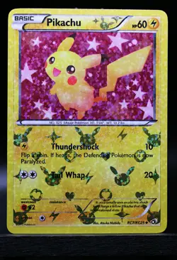 2013 Pokemon B&W Legendary Treasures Radiant Collection #RC7/RC25 Pikachu - Image 2