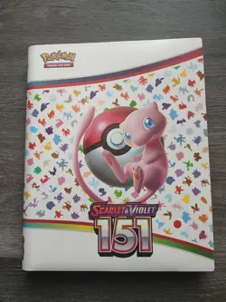 Pokemon 151 basic set #1-165 With Binder Charizard Blastoise Mew Venusaur EX - Image 1