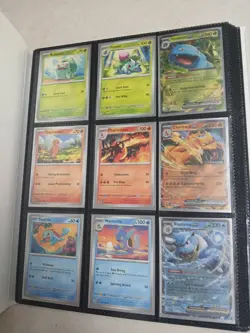 Pokemon 151 basic set #1-165 With Binder Charizard Blastoise Mew Venusaur EX - Image 2
