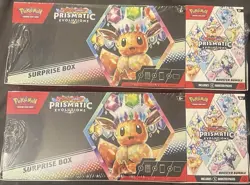 Pokemon Prismatic Evolutions Surprise Box And Booster Bundle Sealed (2-packs) - Image 2