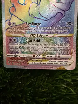Pokemon Mewtwo VSTAR 079/078 Pokemon GO Full Art Holo Secret Rare HP 280 - Image 3