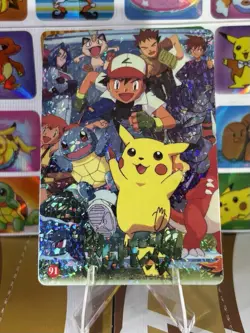 Pokemon Vintage Pocket Monsters Vending HOLO Prism Sticker 1999 Bandai Nintendo - Image 1