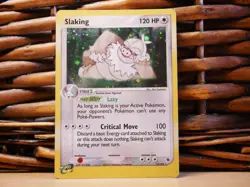 Pokemon SLAKING 12/109 HOLO SWIRL | MP Moderate Play | EX Ruby & Sapphire | 2003 - Image 1