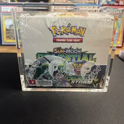 2018 Pokemon Sun & Moon Celestial Storm Factory Sealed Booster Box W/ Acrylic - Image 1