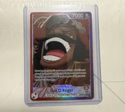 One Piece TCG Gol.D.Roger OP13-003 Alt Art Leader OP13 Carrying On His Will - Image 1