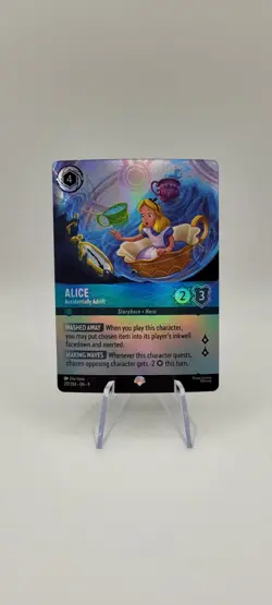 Disney Lorcana TCG: Alice Accidentally Adrift- Fabled 217/204 Epic FOIL NM - Image 1
