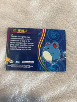 Pokemon Topps ERROR CARD (Shuckle & Marill) - Image 2