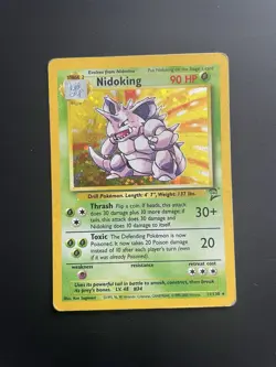 Pokemon TCG Nidoking Base Set 2 Holo Unlimited Rare Card 11/130 - Image 1