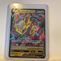 Pokemon TCG Giratina v 130/196 Lost Origin Full Art Ultra Rare Holo Card - Image 2