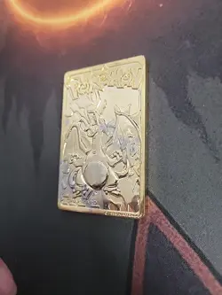 1999 Burger King Pokemon Charizard Nintendo 23K Gold Plated Trading Card - Image 3