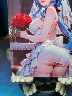 1/1 Only 1 Made Ganyu Genshin Impact Wedding Roses Southern Customs Waifu Card - Image 5