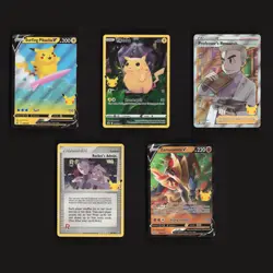 Pokemon PIKACHU V Celebrations Set Bundle Lot 5 ULTRA RARE Holo Full Art Cards - Image 1