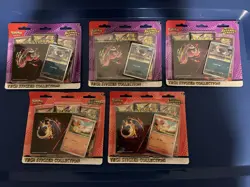 Pokemon Ascended Heroes Tech Sticker Collection Charmander Ghastly Lot Of 5 - Image 1