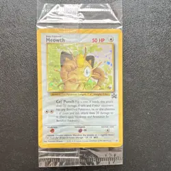 Pokemon Meowth Wotc Promo Holo Card 10 2000 Pokemon TCG Factory Sealed NM - Image 1