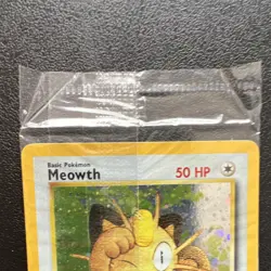 Pokemon Meowth Wotc Promo Holo Card 10 2000 Pokemon TCG Factory Sealed NM - Image 3