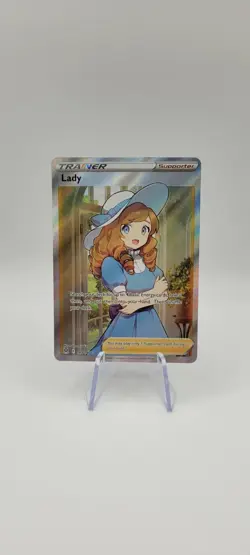 Pokemon TCG: Lady 193/196 Holo Ultra Rare Card NM- Lost Origins - Image 1