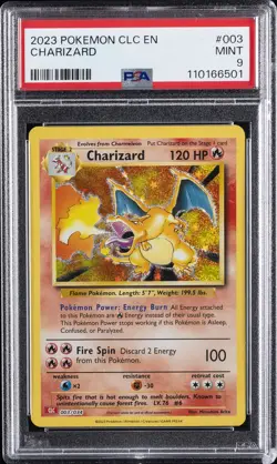 2023 POKEMON CLC-CLASSIC CHARIZARD & HO-OH EX DECK #003 CHARIZARD PSA 9 - Image 1