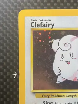 Pokemon TCG Clefairy 6/130 Base Set 2 Holo Rare MP - Image 3