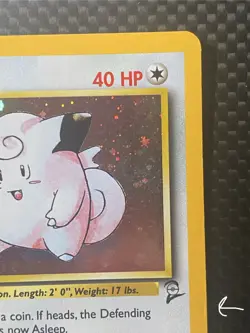 Pokemon TCG Clefairy 6/130 Base Set 2 Holo Rare MP - Image 4