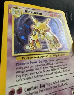 Pokemon TCG Alakazam 1/130 Base Set 2 Vintage Holo Rare #1 - Image 4