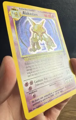 Pokemon TCG Alakazam 1/130 Base Set 2 Vintage Holo Rare #1 - Image 5