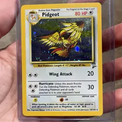 Pokemon TCG Pidgeot 14/130 2nd Edition Holo Base Set 2 - Image 1