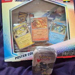 Pokemon TCG Prismatic Evolutions Poster Collection Box+ white flare tin - Image 2