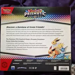 Pokemon TCG Prismatic Evolutions Poster Collection Box+ white flare tin - Image 3