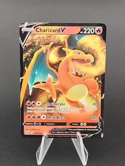 2023 Charizard V 18/159 Sword & Shield Crown Zenith Pokemon TCG B - Image 1
