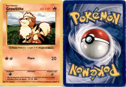1999 Pokemon, Base Set Shadowless, #28/102 Growlithe, Uncommon - Image 1