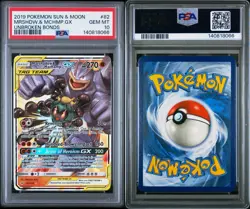 3800 Marshadow & Machamp GX 2019 Pokemon Sun Moon Unbroken Bonds #82 PSA 10 - Image 3