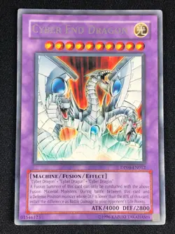 YUGIOH CYBER END DRAGON DP04-EN012 RARE (NM) - Image 1
