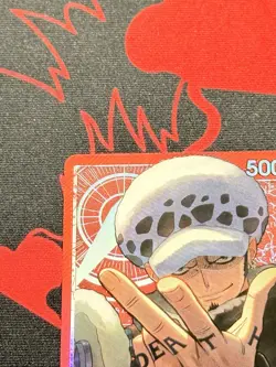 OP14-001 Trafalgar Law Alt Art Leader One Piece Azure Sea’s Seven English NM #2 - Image 3