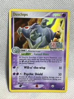 Pokemon Card - Dusclops EX Crystal Guardians 17/100 Reverse HOLO Rare Stamped LP - Image 1