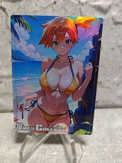 Misty Trading Card Waifu Goddess Story Anime Girl holo Karte Manga Full Art - Image 1