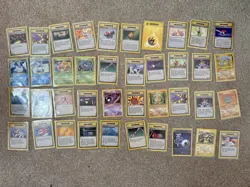 Vintage Pokemon Card Bundle Base Set Fossil Jungle Gym Leader Team Rocket NM/LP - Image 1