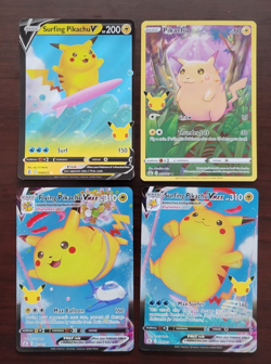 Pikachu Lot - 4 Holo Celebrations Cards - 005/025, 007/025, 008/025, 009/025 - Image 1