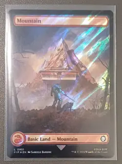 Mountain 0851 | Surge Foil | Full Art | MTG | Fallout | Near Mint | EN English - Image 1