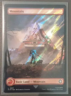 Mountain 0851 | Surge Foil | Full Art | MTG | Fallout | Near Mint | EN English - Image 3