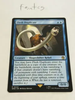 Magic the Gathering Flesh Duplicate Rare NM Dr Who Ships Same Day - Image 1