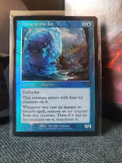 MTG - Thing in the Ice Awoken Horror - Innistrad Remastered - RETRO-FOIL- RARE - Image 1