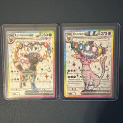 Pokemon TCG Umbreon Ex Espeon Ex Svp 175 176 Promo Pair NM Prismatic Evolution - Image 1