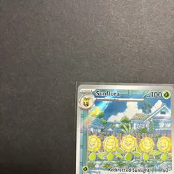 Pokemon: Sunflora Illustration Rare IR Full Art Holo 169/167 (Near Mint) - Image 3