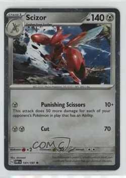 Scizor (Cosmos Holo) Pokemon Scarlet & Violet: Obsidian Flames OBF #141 - Image 1