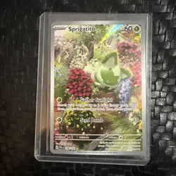 Pokemon Sprigatito 196/193 SV02 Paldea Evolved Illustration Rare Full Art Holo - Image 1