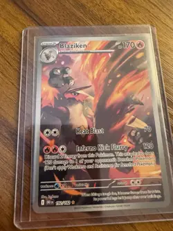 Blaziken 192/182 SV10: Destined Rivals Illustration Rare Holo Pokemon PACK FRESH - Image 3