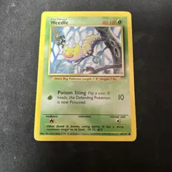 Pokemon Base Set Unlimited 69/102 Weedle Common D31 - Image 1