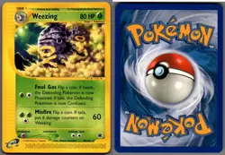 2002 Pokemon, Expedition, #70/165 Weezing, Rare - Image 1