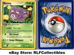 2005 Pokemon, EX Delta Species, #33/113 Weezing, Rare - Image 1